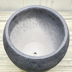 アンティーク セメントポット ブラック L 3枚目の画像