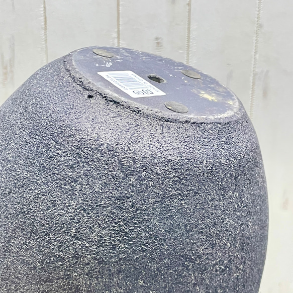 アンティーク セメントポット ブラック L 4枚目の画像