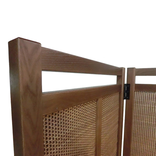 竹簾 3連 スクリーン パーテーション ドット柄編み竹簾 ①