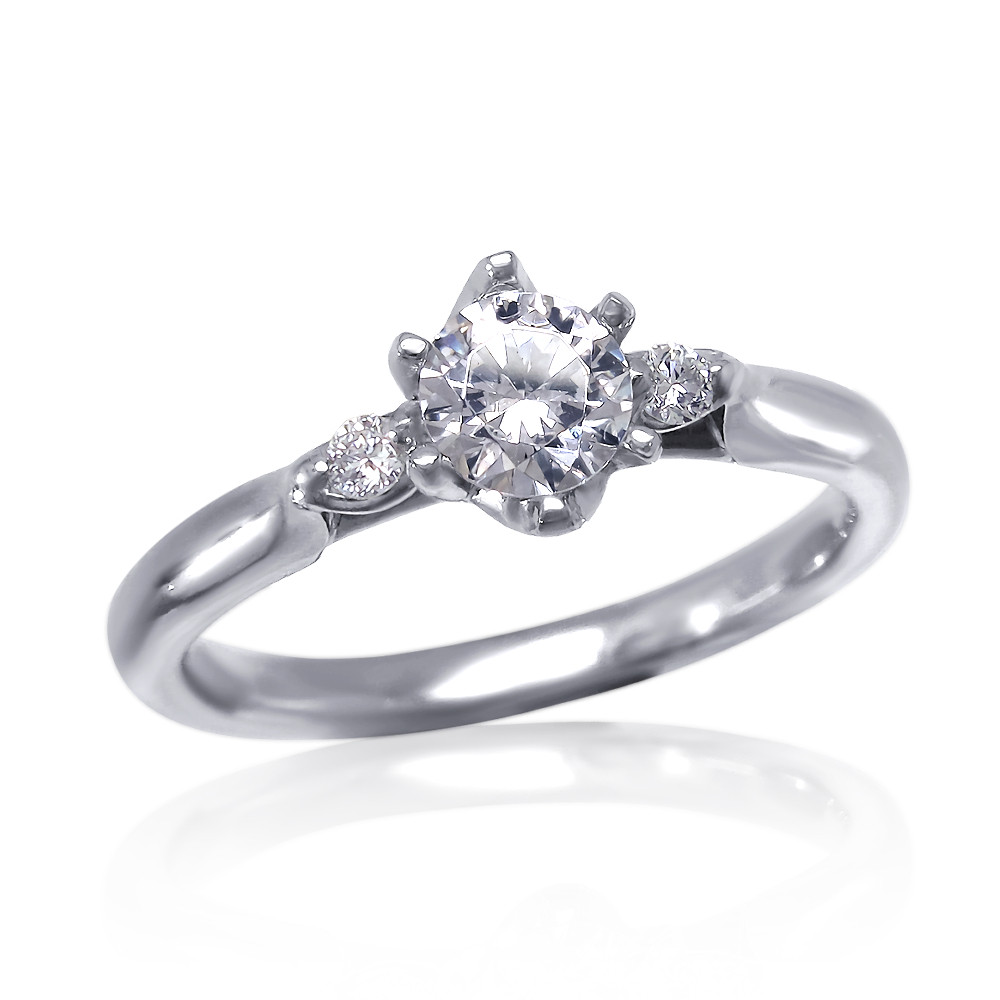 婚約指輪 プロポーズリング 0.3カラット トリプルエクセレントカット 天然 ダイヤモンド  鑑定書付き 美輪宝石