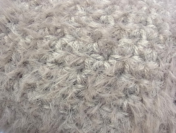 ニット帽 ニットキャップ 帽子   セーラーハット キャットヤーン ライトグレー 11枚目の画像