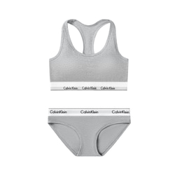 Calvin Klein カルバンクラインスポーツブラ&ショーツ / 上下セット 灰色　Mサイズ 2枚目の画像
