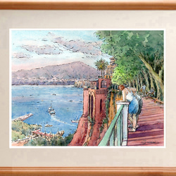 水彩画原画 信州の春 ＃459 絵画 syoumei 通販 11679975｜Creema