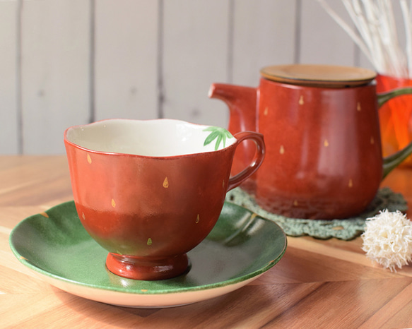 森のいちごのカップ＆ソーサー 1枚目の画像