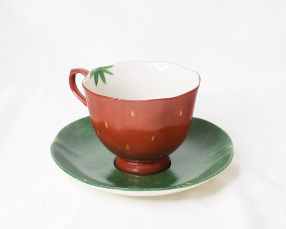 森のいちごのカップ＆ソーサー 4枚目の画像