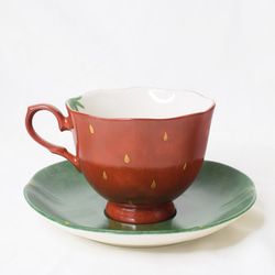 森のいちごのカップ＆ソーサー 3枚目の画像