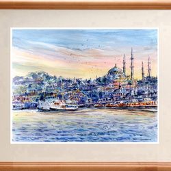 水彩画原画 信州の春 ＃459 絵画 syoumei 通販 11679975｜Creema