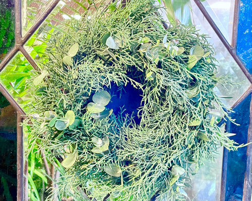 NA_NO様　おまとめ　アジサイとユーカリのブルーグリーンリース　他3点　計4点 冬の香りを飾るリース＊ブルーアイスとユーカリの香るグリーンリース