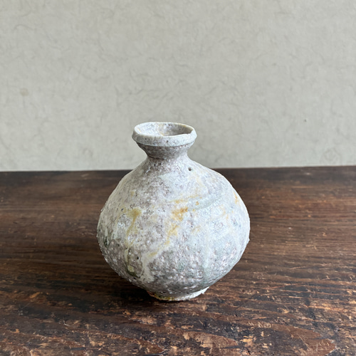 一輪挿し ミニ花入 ミニミニ花瓶 ミニミニ花入 花入れ 小壺 白土丸徳利