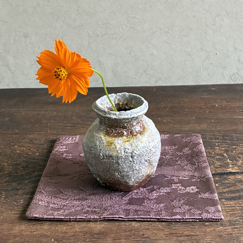 一輪挿し ミニ花入 ミニミニ花瓶 ミニミニ花入 花入れ 小壺 荒土