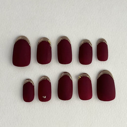 干支ネイル2026【W007】午 パールホワイト ミラーネイル ホースシュー