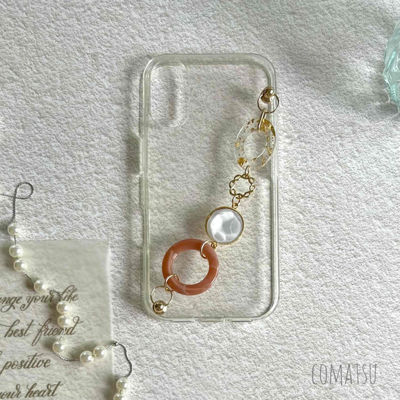 [全機種対応] PrettyWomanハンドホルダー付きスマホケース 落下防止ベルトストラップ付きスマホカバー 5枚目の画像