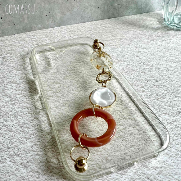 [全機種対応] PrettyWomanハンドホルダー付きスマホケース 落下防止ベルトストラップ付きスマホカバー 3枚目の画像