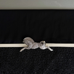 2026  干支　午年【馬】真珠帯留め.:*・゜【VS】(ブローチ変更可) 3枚目の画像