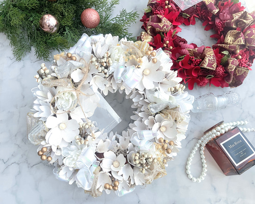 『 ネージュ ド ノエル 』 限定1点‼️ とってもおおっきなXmasリース ネージュ ド ノエル 』 限定1点‼️ とってもおおっきなXmasリース