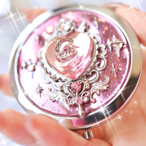 ギラかわ♡コンパクトミラー✨全3色✨Y2K×魔法少女 手鏡 AnJurg💎発送