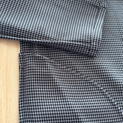 全4色　Vネック　ストレッチ　小千鳥格子　ワンピース♪オーダーサイズ可 11枚目の画像