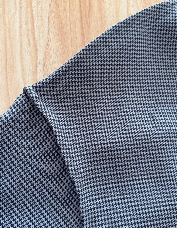 全4色　Vネック　ストレッチ　小千鳥格子　ワンピース♪オーダーサイズ可 9枚目の画像