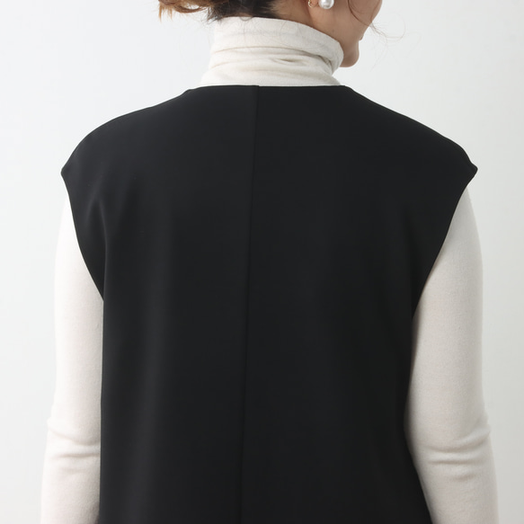 （再販）全18色　Vネック　ストレッチ ワンピース♪オーダーサイズ可 11枚目の画像