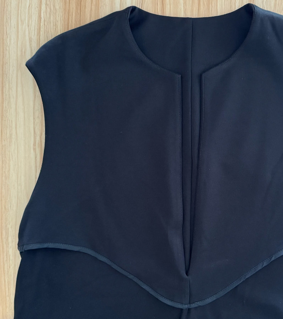 （再販）全18色　Vネック　ストレッチ ワンピース♪オーダーサイズ可 14枚目の画像