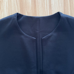 （再販）全18色　Vネック　ストレッチ ワンピース♪オーダーサイズ可 13枚目の画像