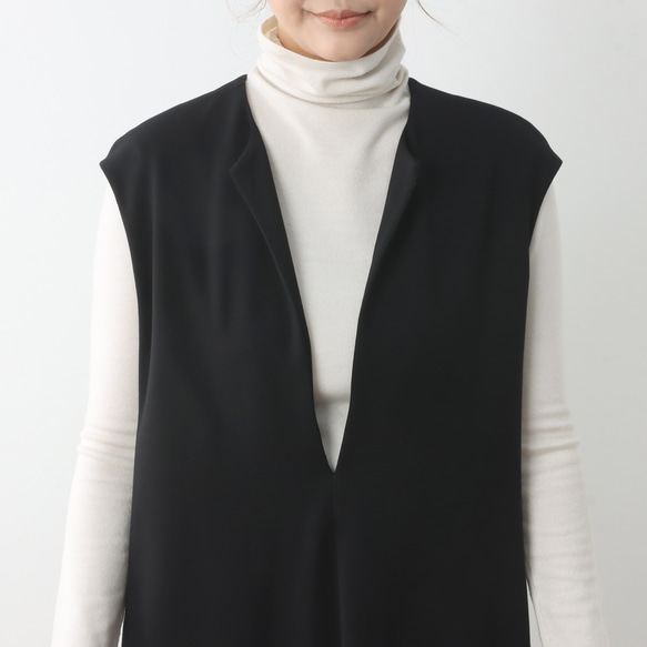 （再販）全18色　Vネック　ストレッチ ワンピース♪オーダーサイズ可 9枚目の画像