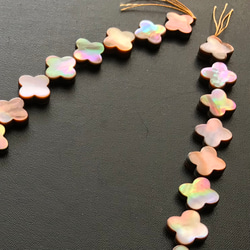 オイスター型 15mm 淡水パール バロックパール 天然 連売り パール