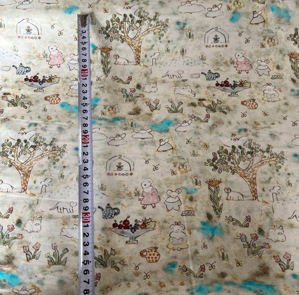 50cm mizacosha/ミシャコシャ blue blue 綿100％ 生地 paruphan 通販