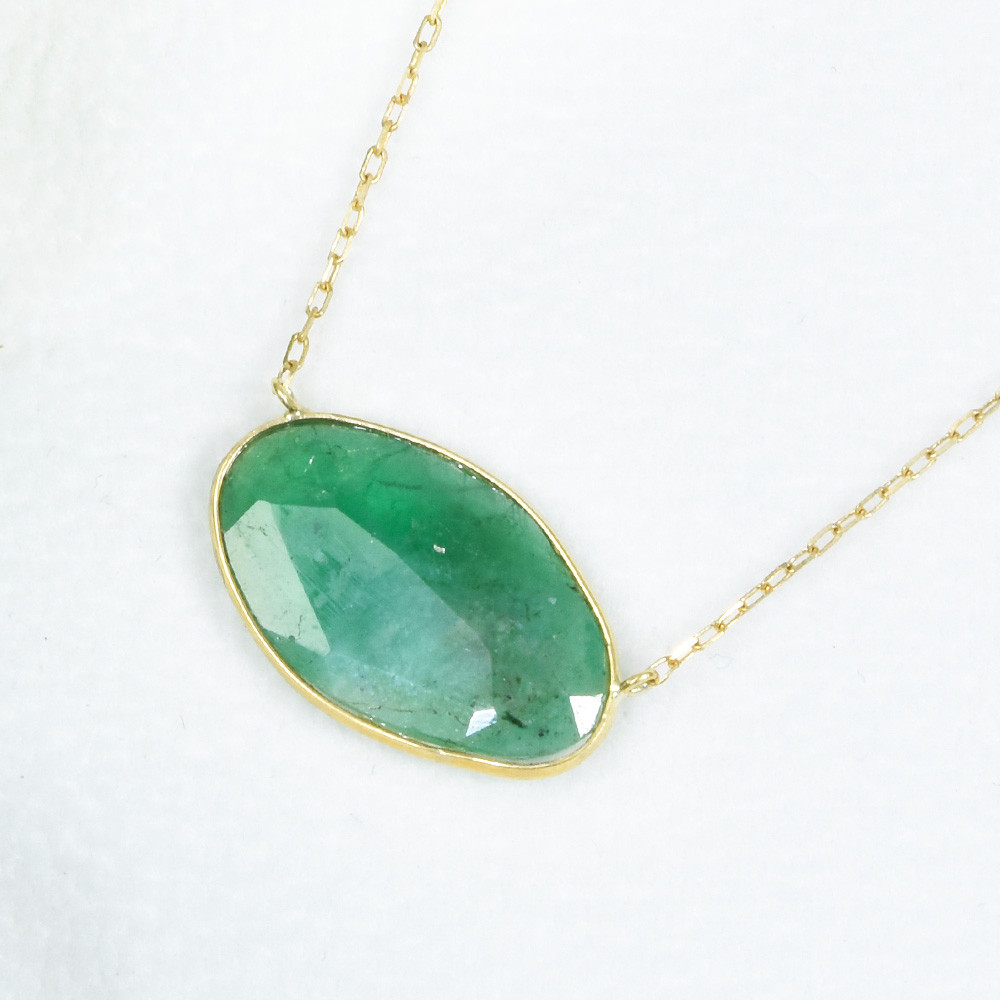 K18 エメラルド ペンダント ネックレス CI025CIBSN