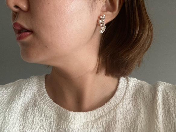 Nami Nami pearl【パール/ストーン/クリスマス/プレゼント/プチギフト/雪/音符】 4枚目の画像