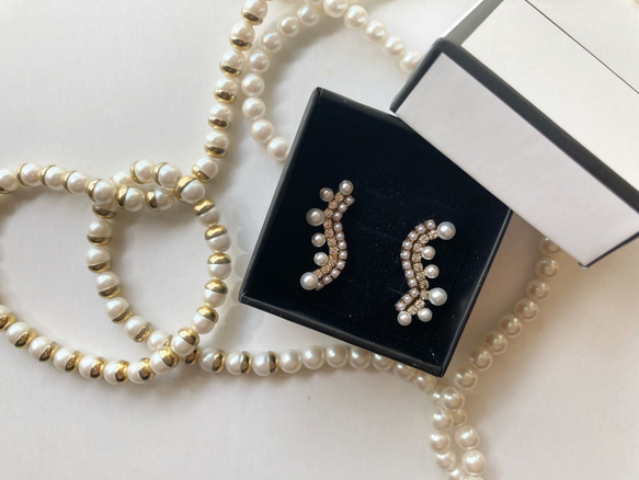 Nami Nami pearl【パール/ストーン/クリスマス/プレゼント/プチギフト/雪/音符】 1枚目の画像