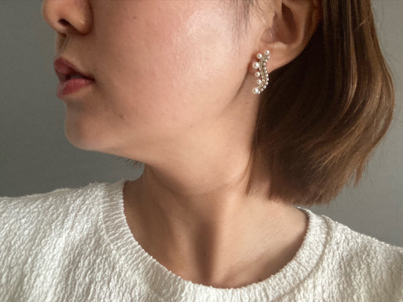 Nami Nami pearl【パール/ストーン/クリスマス/プレゼント/プチギフト/雪/音符】 3枚目の画像