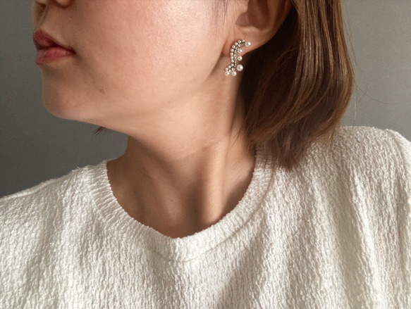 Nami Nami pearl【パール/ストーン/クリスマス/プレゼント/プチギフト/雪/音符】 2枚目の画像