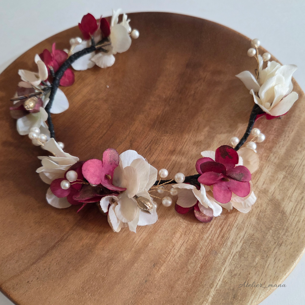 【ショート・ボブヘアにも】和装　カチューシャ・バックカチューシャ　ウェディングや成人式・卒業式に