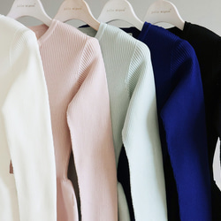 【人気のペプラムデザイン！】ホールガーメント ペプラムオープンファスナーカーディガン【ブラック】 18枚目の画像