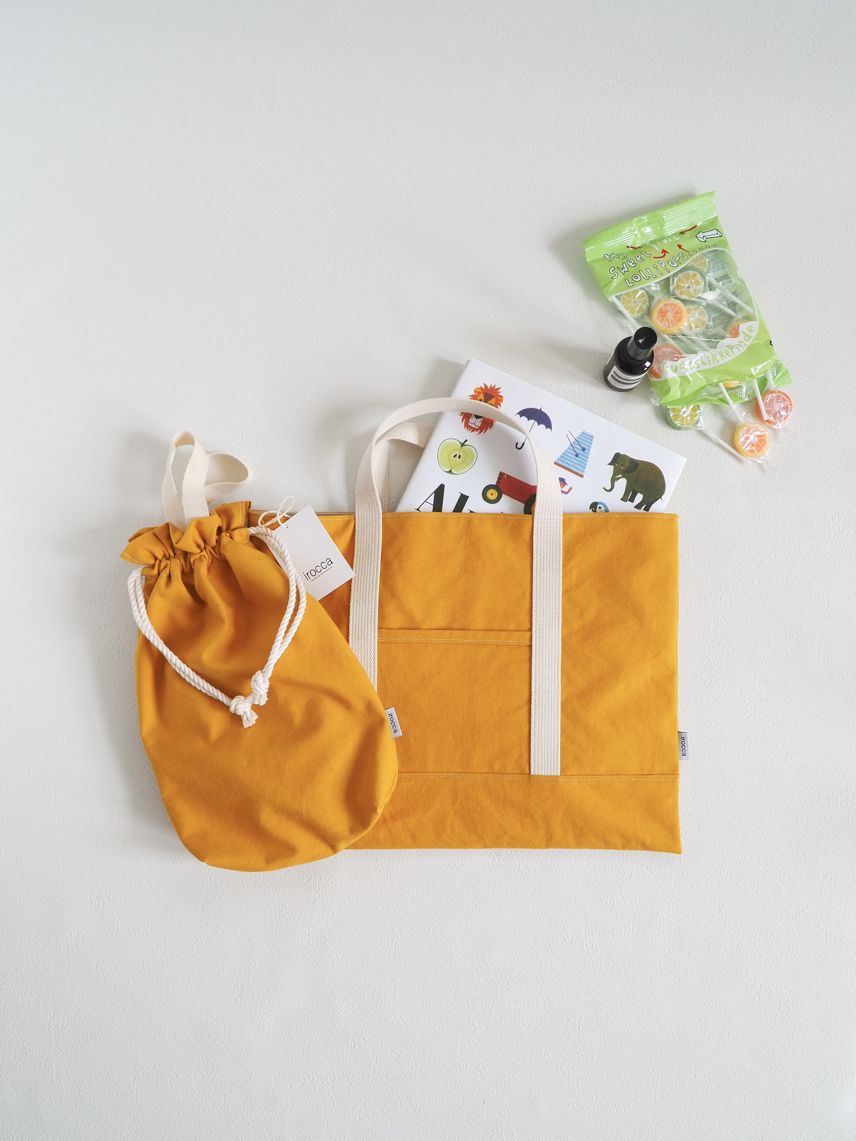 2026年度数量限定カラー　帆布生地の　くすみカラー　入園入学セット　マスタード　サイズオーダーOK 黄色　オレンジ