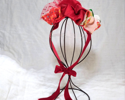 10101】七五三☆顎紐リボン別途☆ひな祭り・成人式・髪飾り・ヘッド