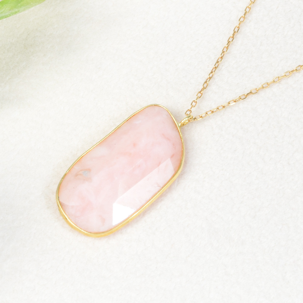 K18 ピンクオパール ペンダント ネックレス CI005CIBSN