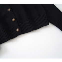 【コーディネートしやすい⭐︎つい毎日着たくなる ラグランスリーブ アウターみたいなカーディガン】ブラック T-00091 6枚目の画像