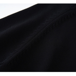 【コーディネートしやすい⭐︎つい毎日着たくなる ラグランスリーブ アウターみたいなカーディガン】ブラック T-00091 7枚目の画像