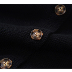 【コーディネートしやすい⭐︎つい毎日着たくなる ラグランスリーブ アウターみたいなカーディガン】ブラック T-00091 3枚目の画像