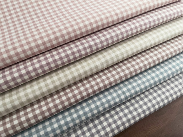 生地 布 オックス コットン100% 50cm単位販売 商用利用可 ハンドメイド 手芸 定番ギンガム50cm 14枚目の画像