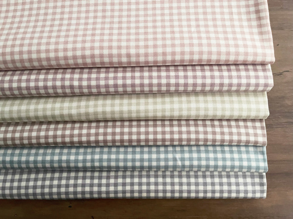 生地 布 オックス コットン100% 50cm単位販売 商用利用可 ハンドメイド 手芸 定番ギンガム50cm 15枚目の画像