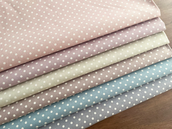 生地 布 オックス コットン100% 50cm単位販売 商用利用可 ハンドメイド 手芸 ポルカドット50cm 13枚目の画像