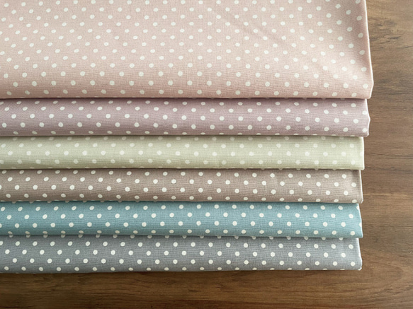 生地 布 オックス コットン100% 50cm単位販売 商用利用可 ハンドメイド 手芸 ポルカドット50cm 14枚目の画像