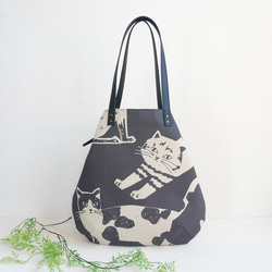 ⚮̈ミナペルホネン tambourine yellow 楕円底トート トートバッグ