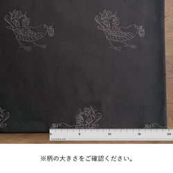 刺繍生地 バード 布 ビエラ 起毛 コットン100％ 50cm単位販売 手芸 商用利用可 鳥柄 刺繍バード 7枚目の画像