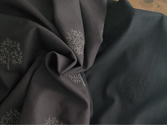 刺繍生地 ツリー 布 ビエラ 起毛 コットン100％ 50cm単位販売 手芸 手作り ハンドメイド 商用利用可刺繍ツリー 13枚目の画像
