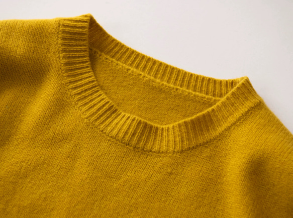 ウール100×軽量仕立て｜体型カバーも叶う、ゆるニット（４色展開 ) 7枚目の画像