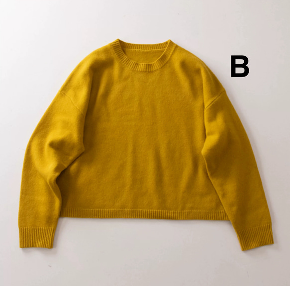 ウール100×軽量仕立て｜体型カバーも叶う、ゆるニット（４色展開 ) 3枚目の画像